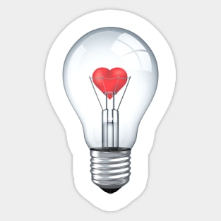 Lamp-heart Sticker